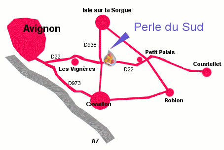 Plan d'accs  Perle du Sud